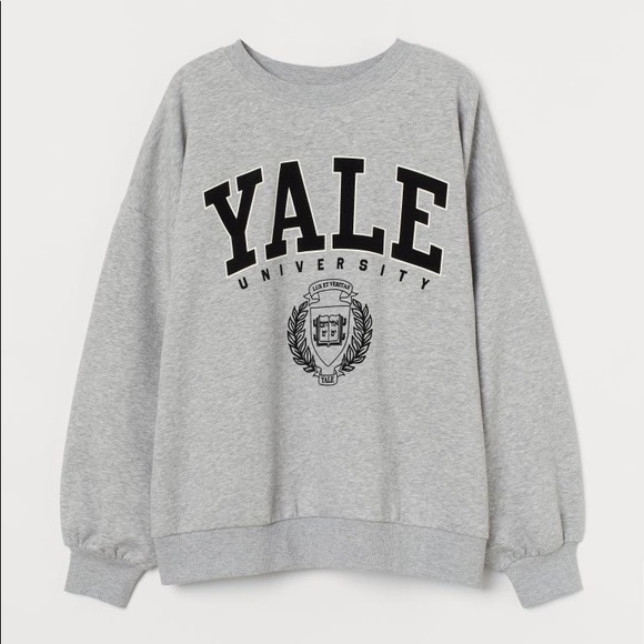 H&M Sweaters - H&M Yale University Licensed Light Gray Sweatshirt